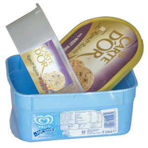 Ice cream tubs and lids
