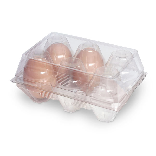 Plastic egg boxes