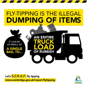 Scrap flytipping campaign graphic