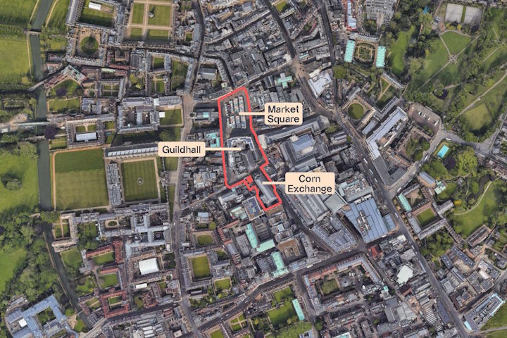 Map of the civic quarter boundary