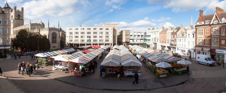 Market Square market, Cambridge