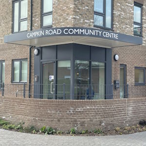 Campkin Road Commuity Centre front door