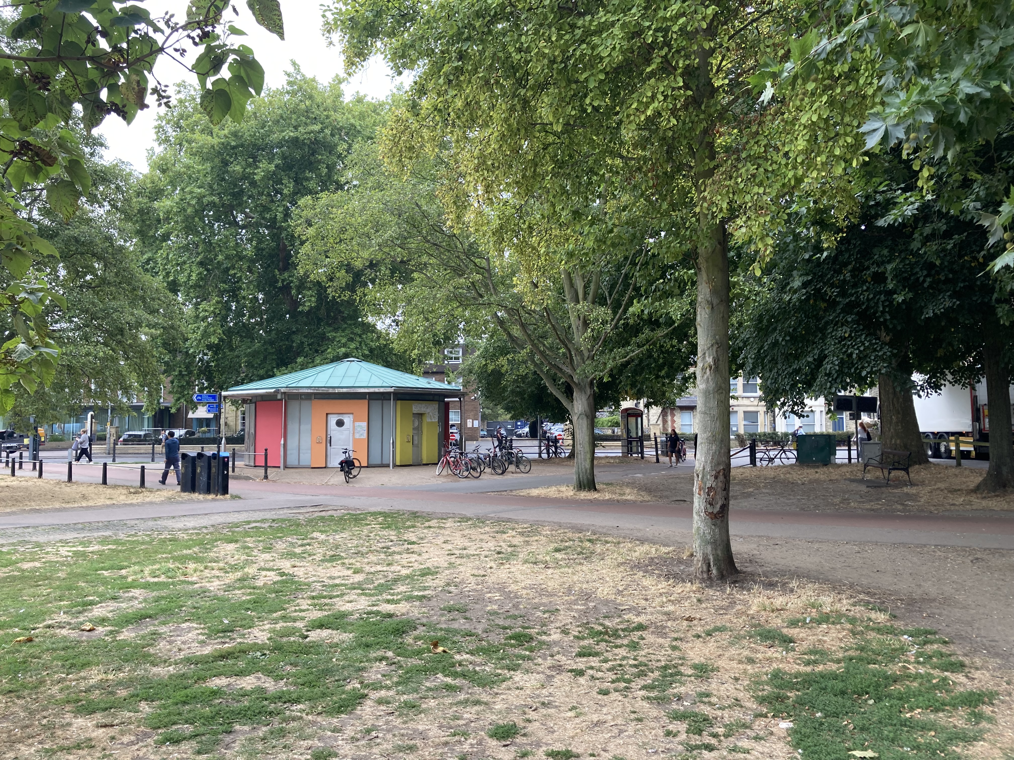 Public toilets on Parker's Piece, beside Gonville Place