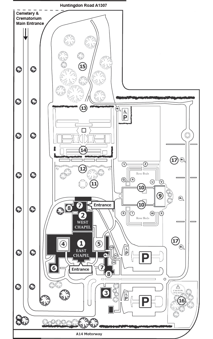 Crematorium site plan