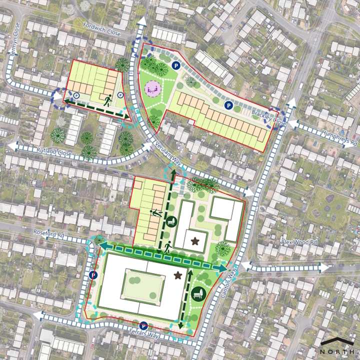 Map of the proposed development at Kingsway