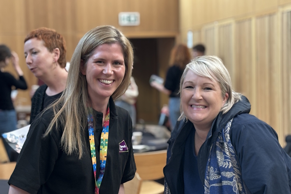 Amy Hall (Papworth Trust) and Rachel Hales (Get Synergised)