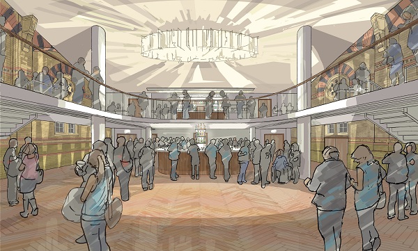 Illustration of Corn Exchange bar areas