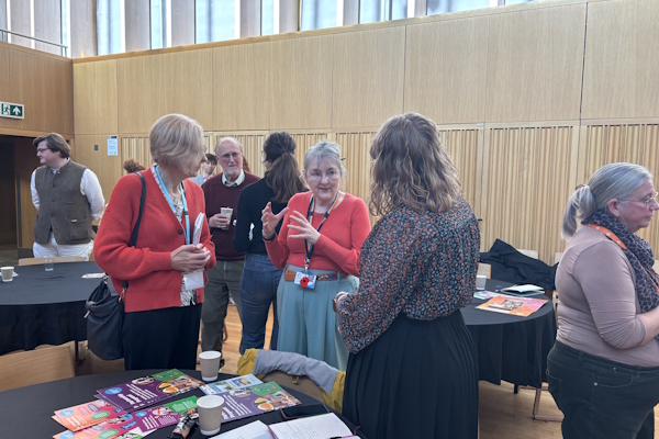 Christine Trevorrow (CCVS), Cllr Jenny Gawthrope Wood, and Katy Roper (Cambridge Science Centre)