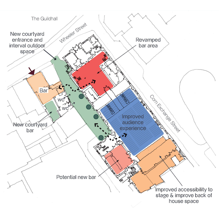 Proposed plan of the Corn Exchange