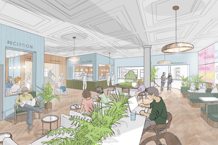 An artist's impression of how the Guildhall might look