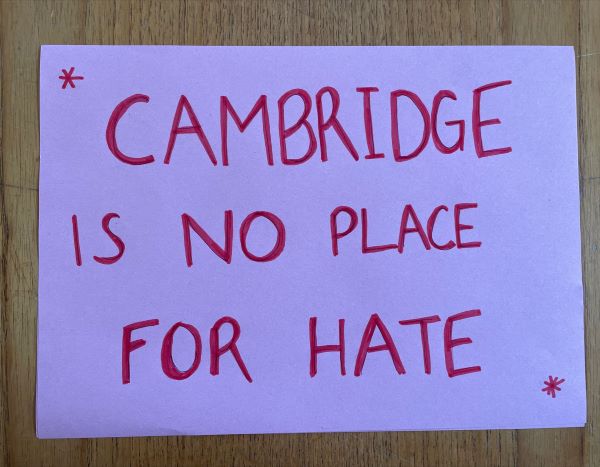 Cambridge Is No Place For Hate Image Resized